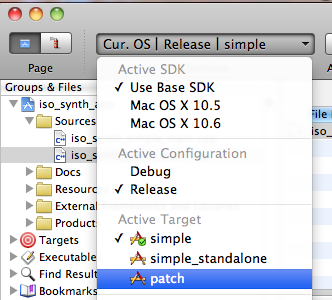 select active target