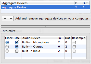 Aggregate Device Editor