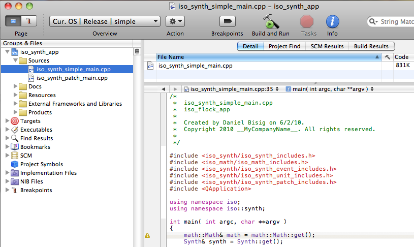 XCode project